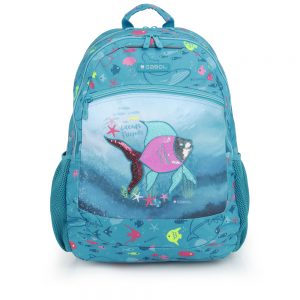 Купете Gabol Acqua — анатомична раница за момиче с 2 отделения на Fashionkids.bg. Приказен дизайн с рибка от пайети, ергономичен дишащ гръб и отделение за лаптоп.