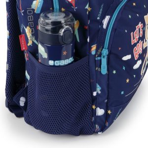 Купете стоманена бутилка за вода за момче GABOL Speedy от 600 мл. на супер цена от Fashionkids.bg. Неръждаема стомана, тъмносин дизайн с принт и удобна капачка.